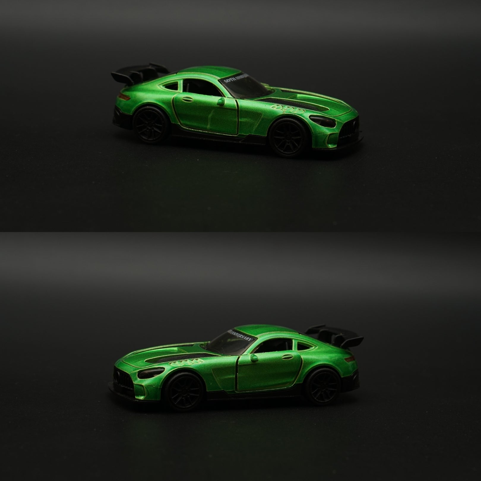 1:43 Amg Gt Green Metal Body -  Kunju Vandi  
