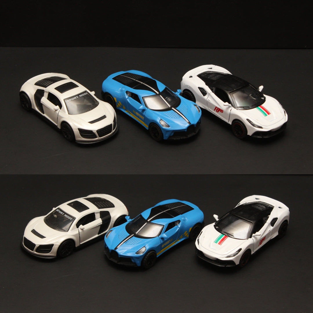 1:43 Audi , Bugatti , Ferrari Diecast Combo -  Kunju Vandi  