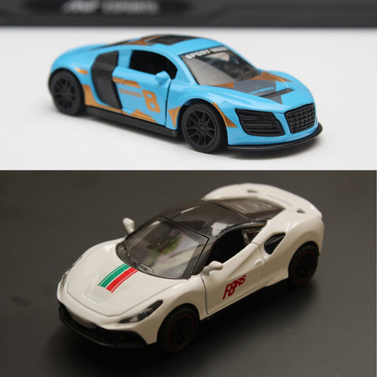 1:43 Audi , Ferrari Diecast Combo -  Kunju Vandi  