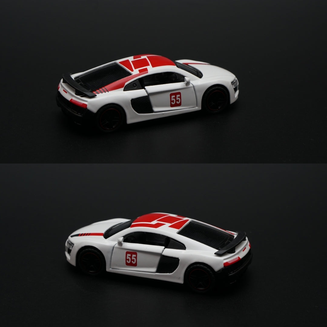 1:43 Audi R8 Metal Body White -  Kunju Vandi  