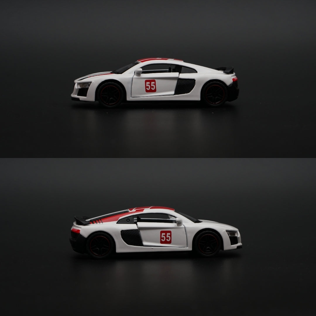 1:43 Audi R8 Metal Body White -  Kunju Vandi  