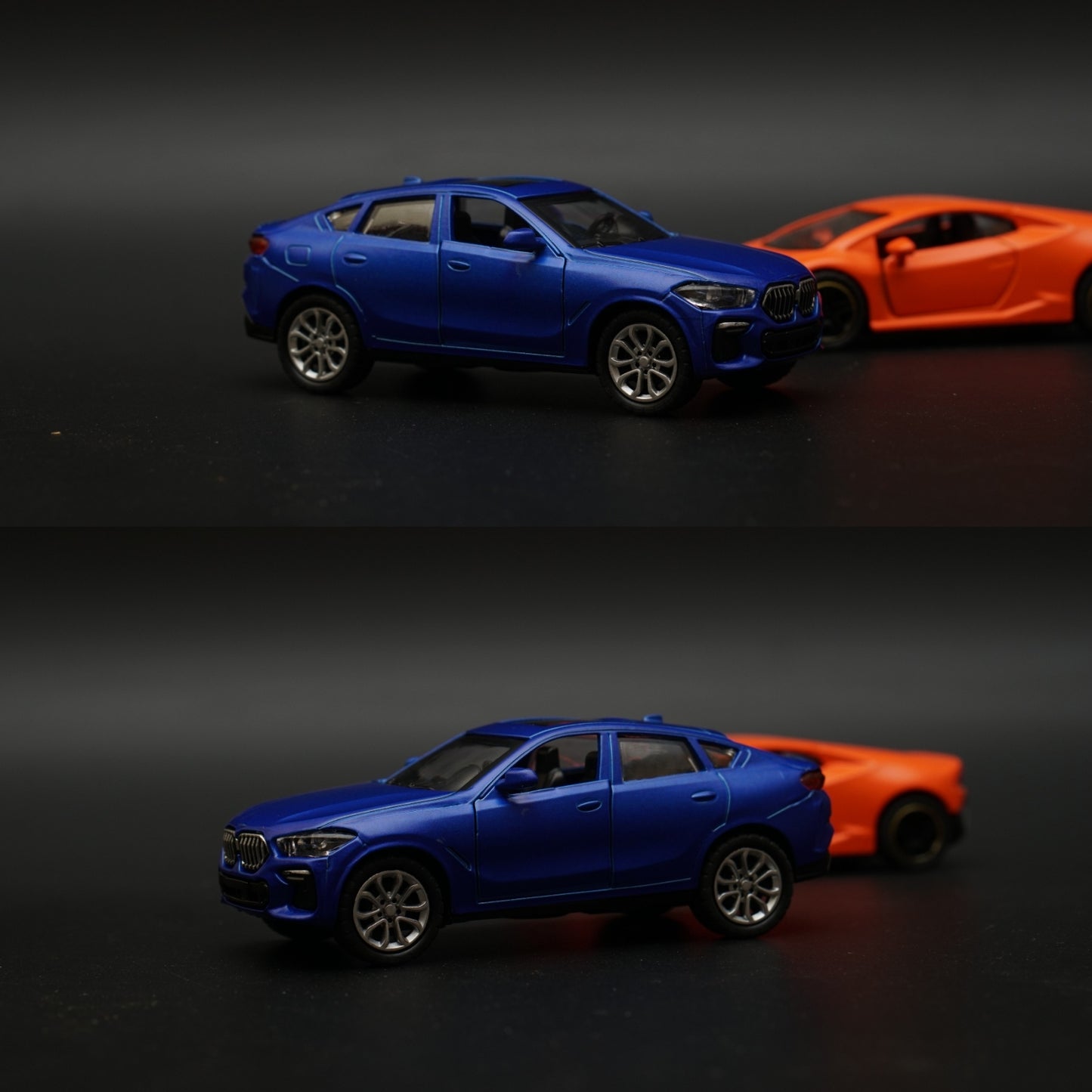 1:43 BMW , Porsche Diecast Combo (Blue,Orange) -  Kunju Vandi  