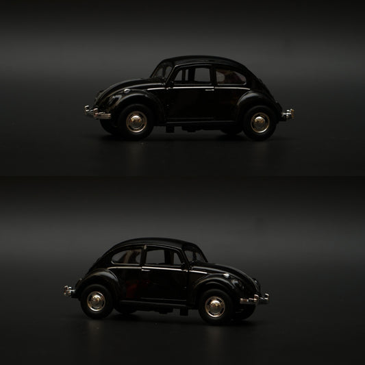 1:43 Beetle Metal Body Black Diecast -  Kunju Vandi  