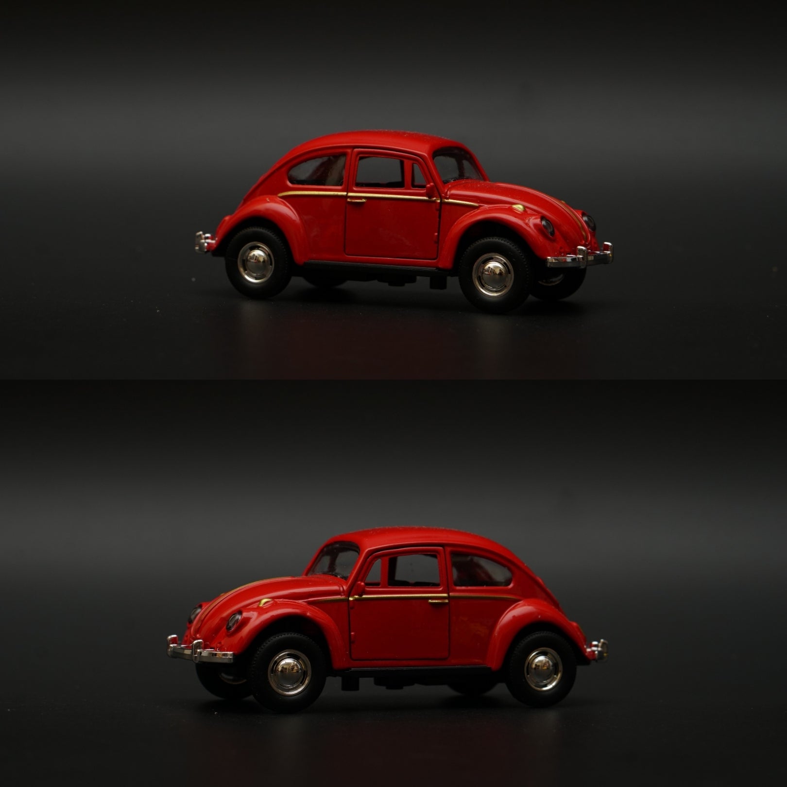1:43 Beetle Metal Body Red Diecast -  Kunju Vandi  