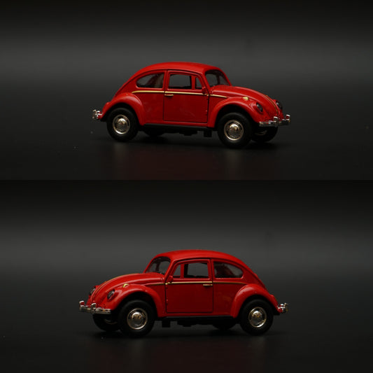 1:43 Beetle Metal Body Red Diecast -  Kunju Vandi  