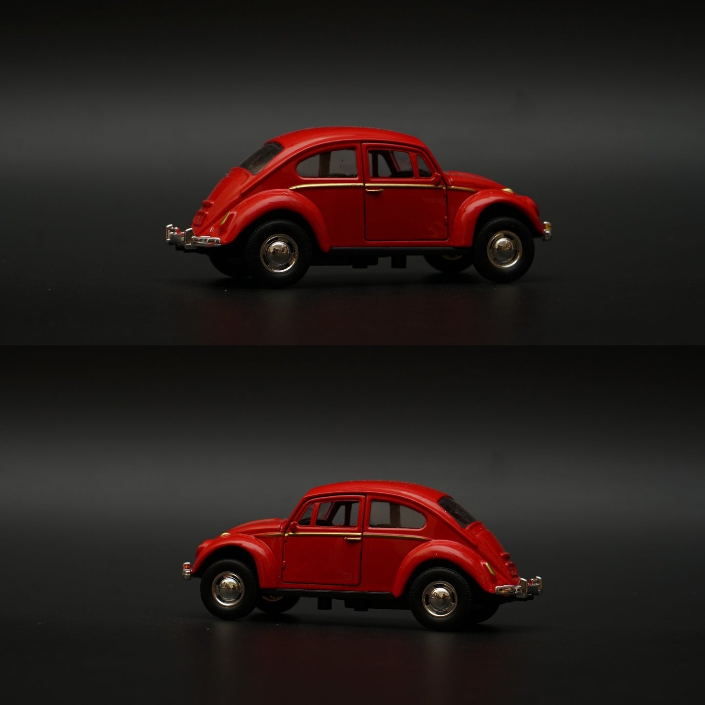 1:43 Beetle Metal Body Red Diecast -  Kunju Vandi  