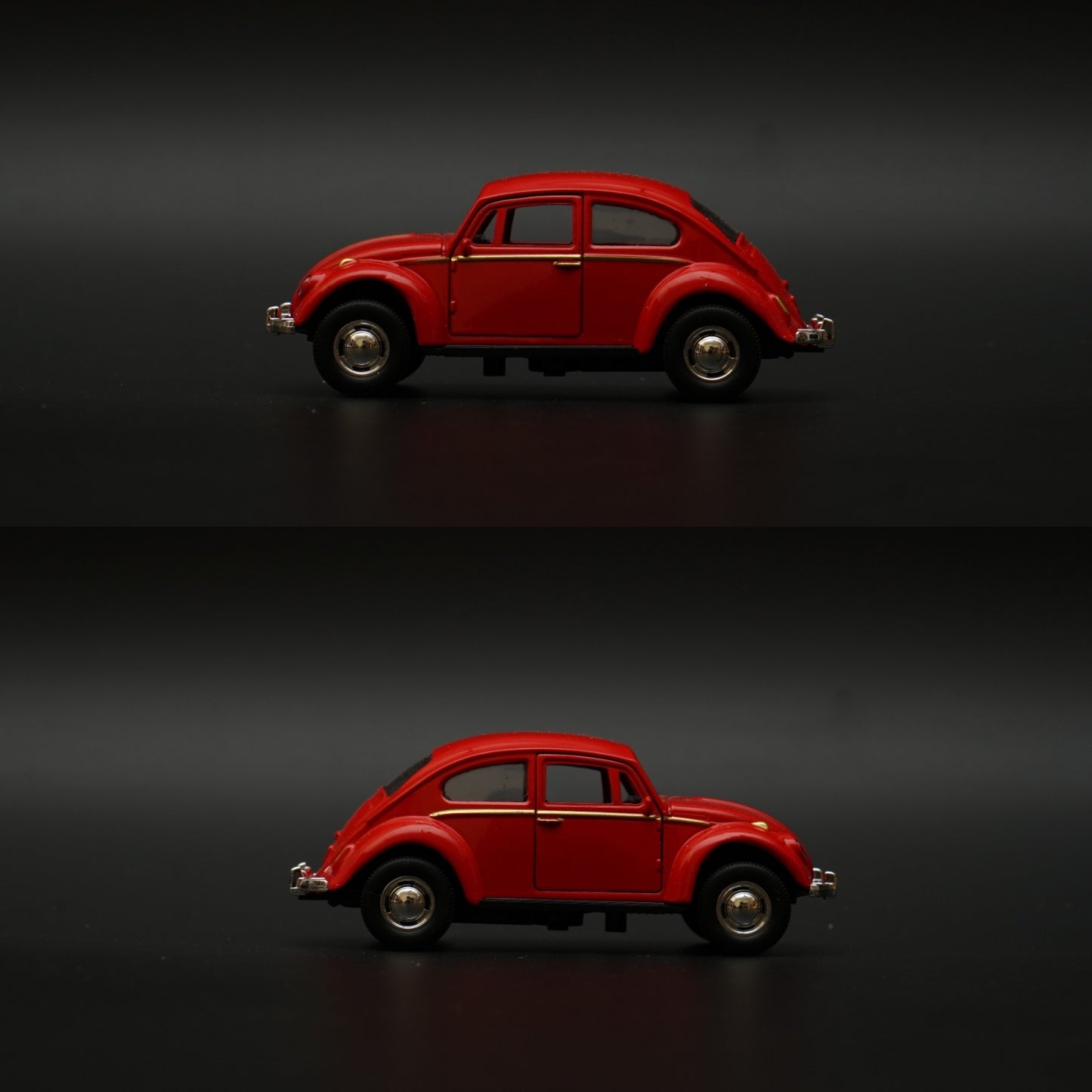 1:43 Beetle Metal Body Red Diecast -  Kunju Vandi  
