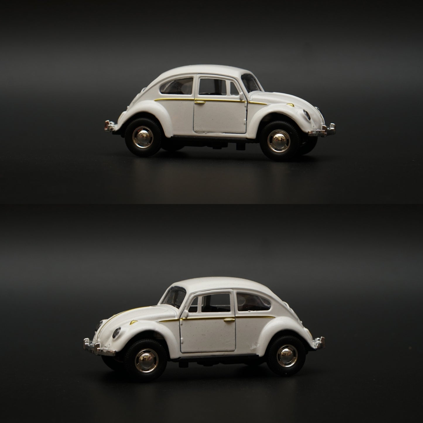 1:43 Beetle Metal Body White Diecast -  Kunju Vandi  