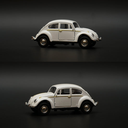 1:43 Beetle Metal Body White Diecast -  Kunju Vandi  