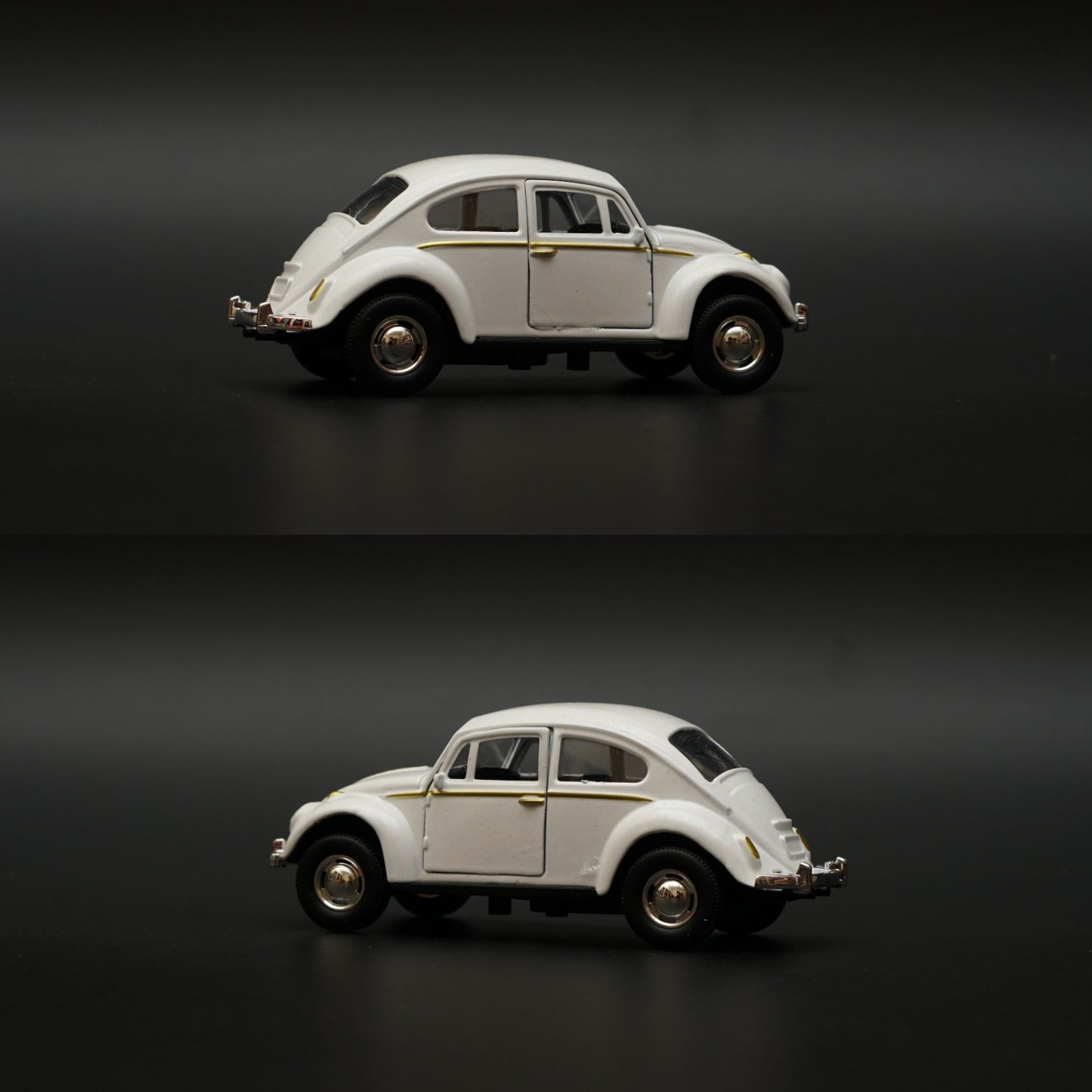 1:43 Beetle Metal Body White Diecast -  Kunju Vandi  