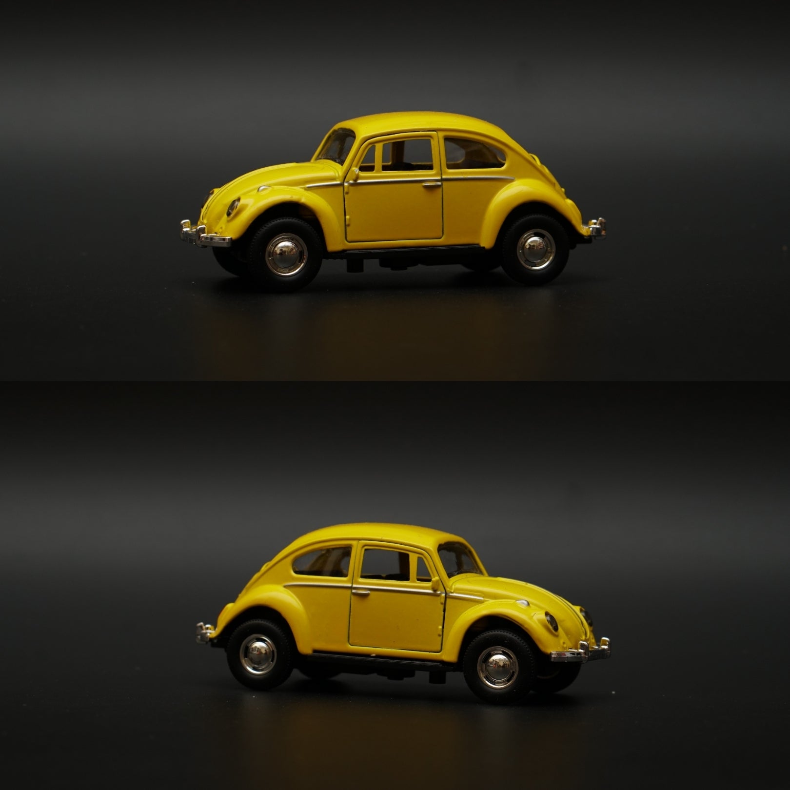 1:43 Beetle Metal Body Yellow Diecast -  Kunju Vandi  