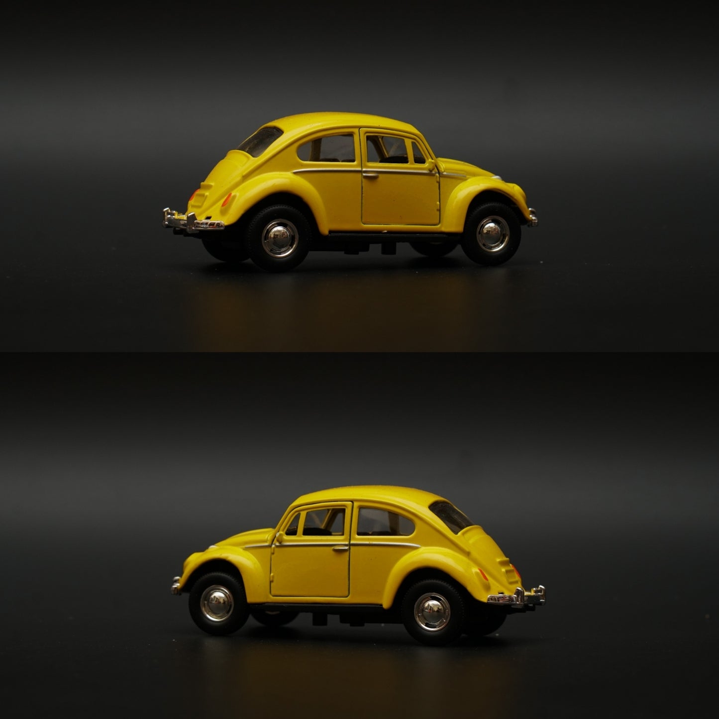 1:43 Beetle Metal Body Yellow Diecast -  Kunju Vandi  