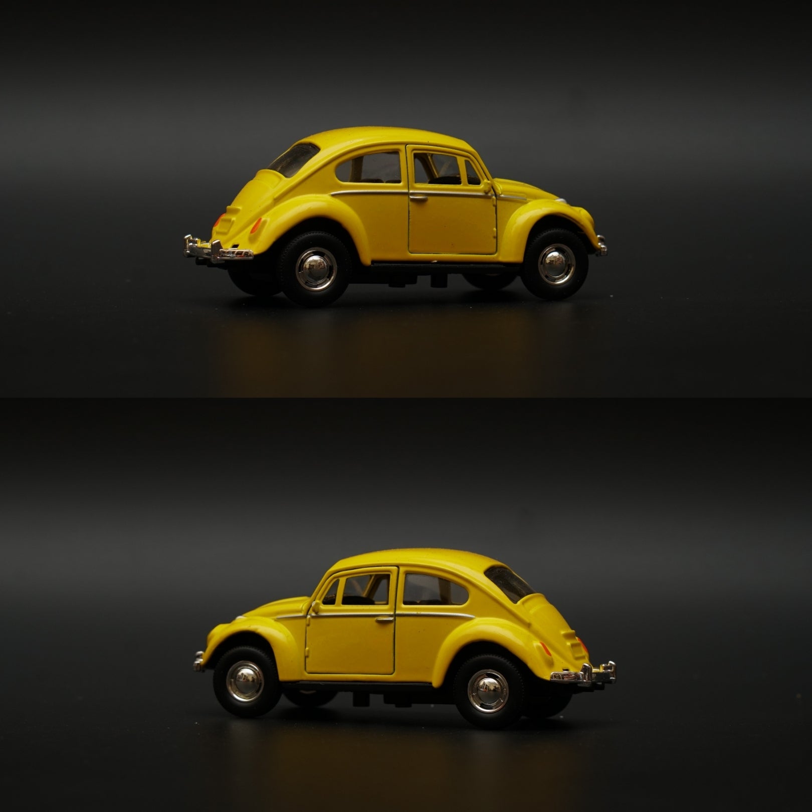 1:43 Beetle Metal Body Yellow Diecast -  Kunju Vandi  