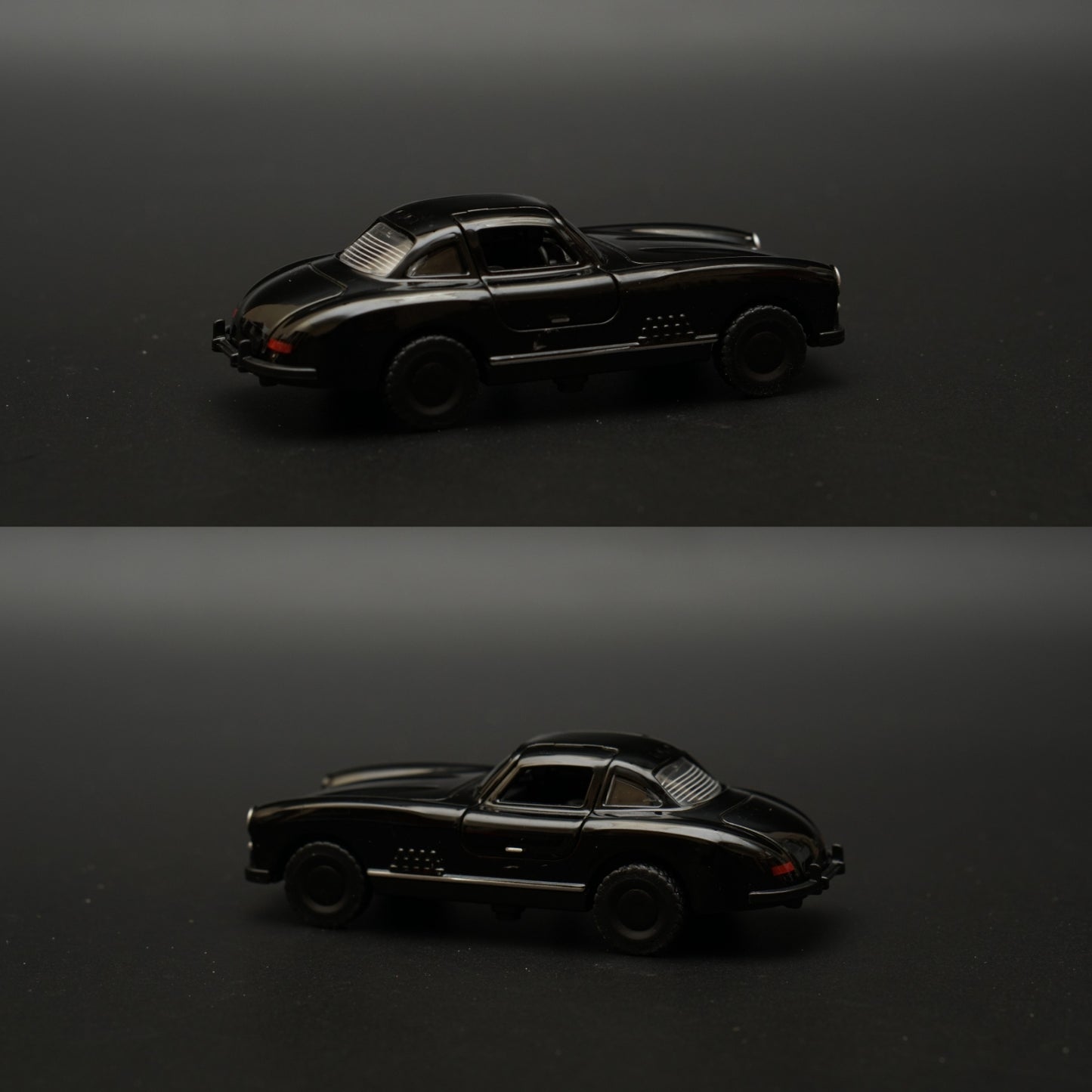 1:43 Benz 300 SL Metal Body Black Diecast -  Kunju Vandi  