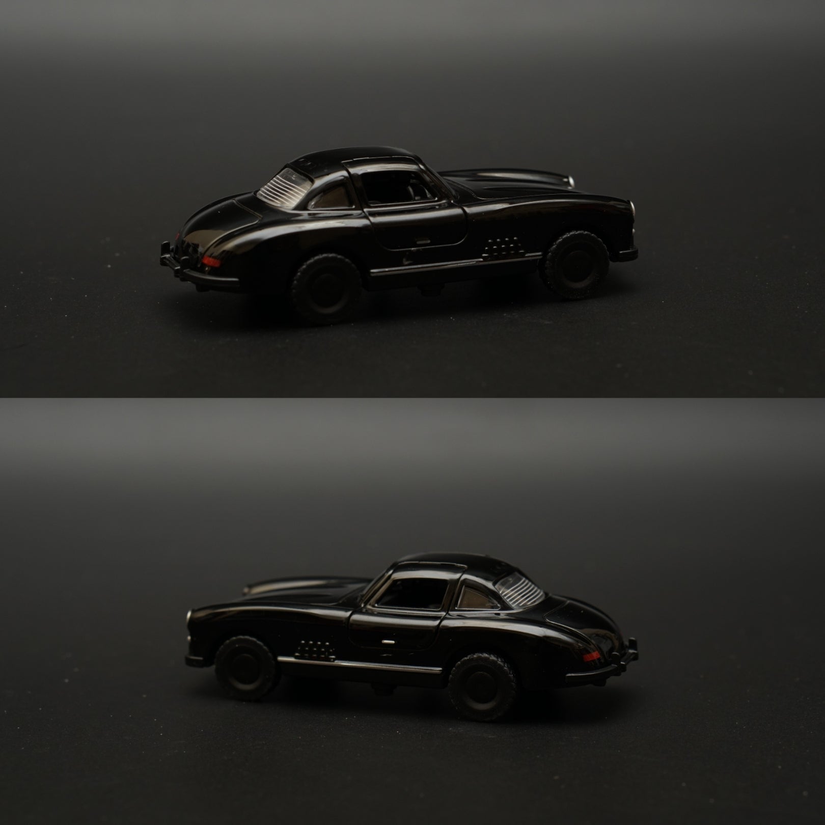1:43 Benz 300 SL Metal Body Black Diecast -  Kunju Vandi  