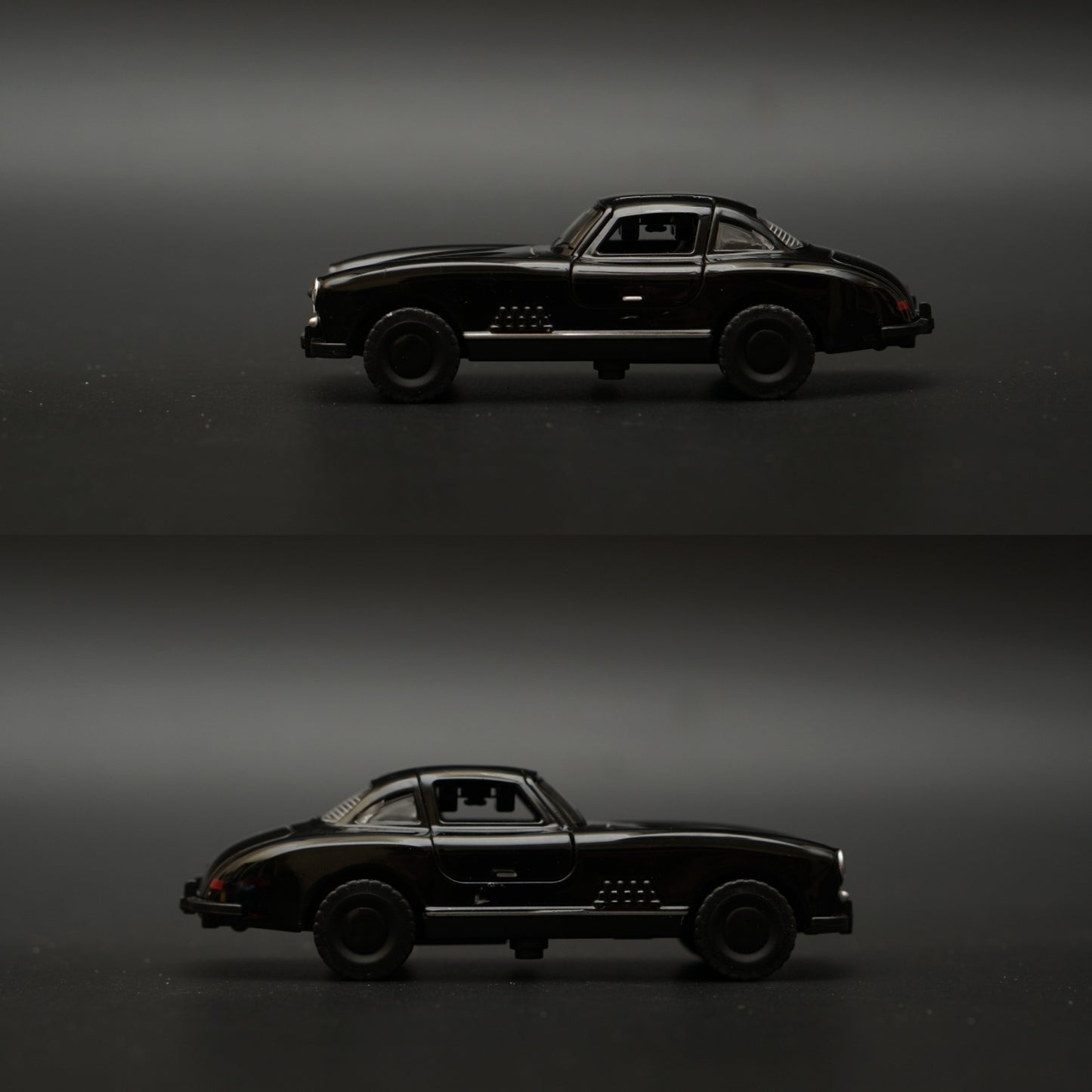 1:43 Benz 300 SL Metal Body Black Diecast -  Kunju Vandi  