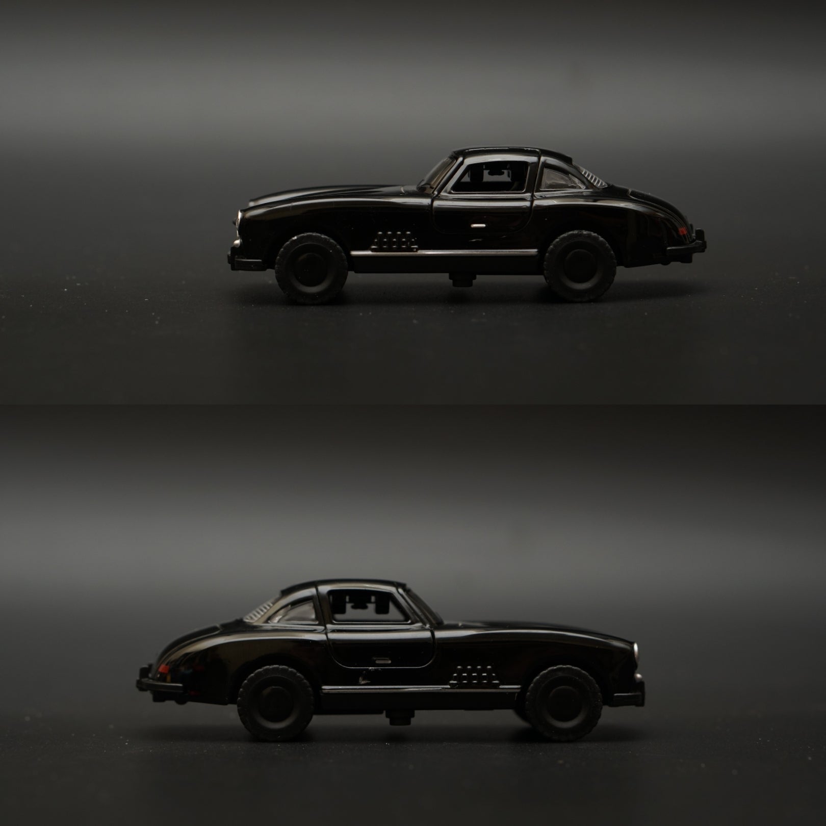 1:43 Benz 300 SL Metal Body Black Diecast -  Kunju Vandi  