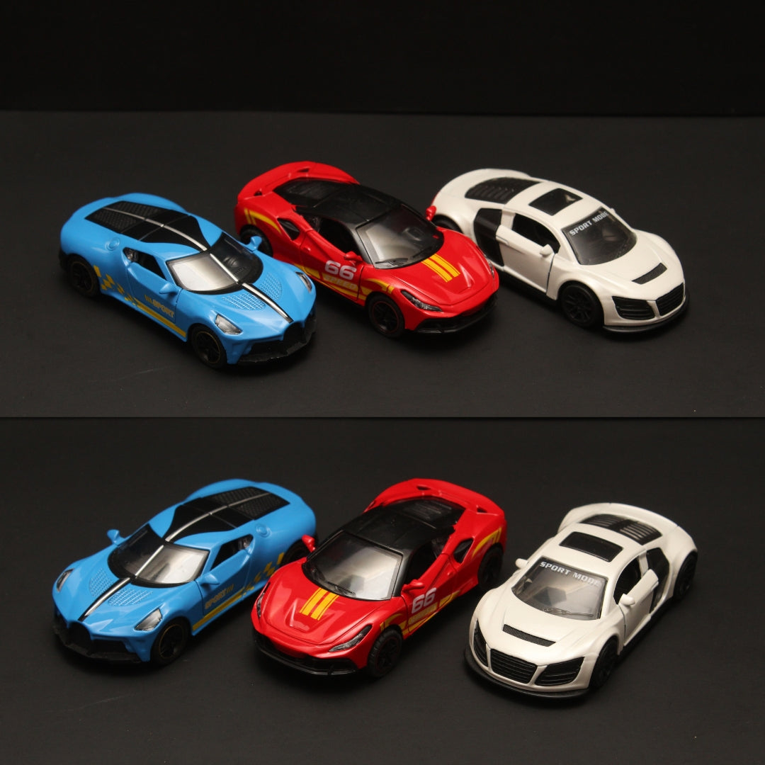 1:43 Bugatti , Ferrari , Audi Diecast combo -  Kunju Vandi  