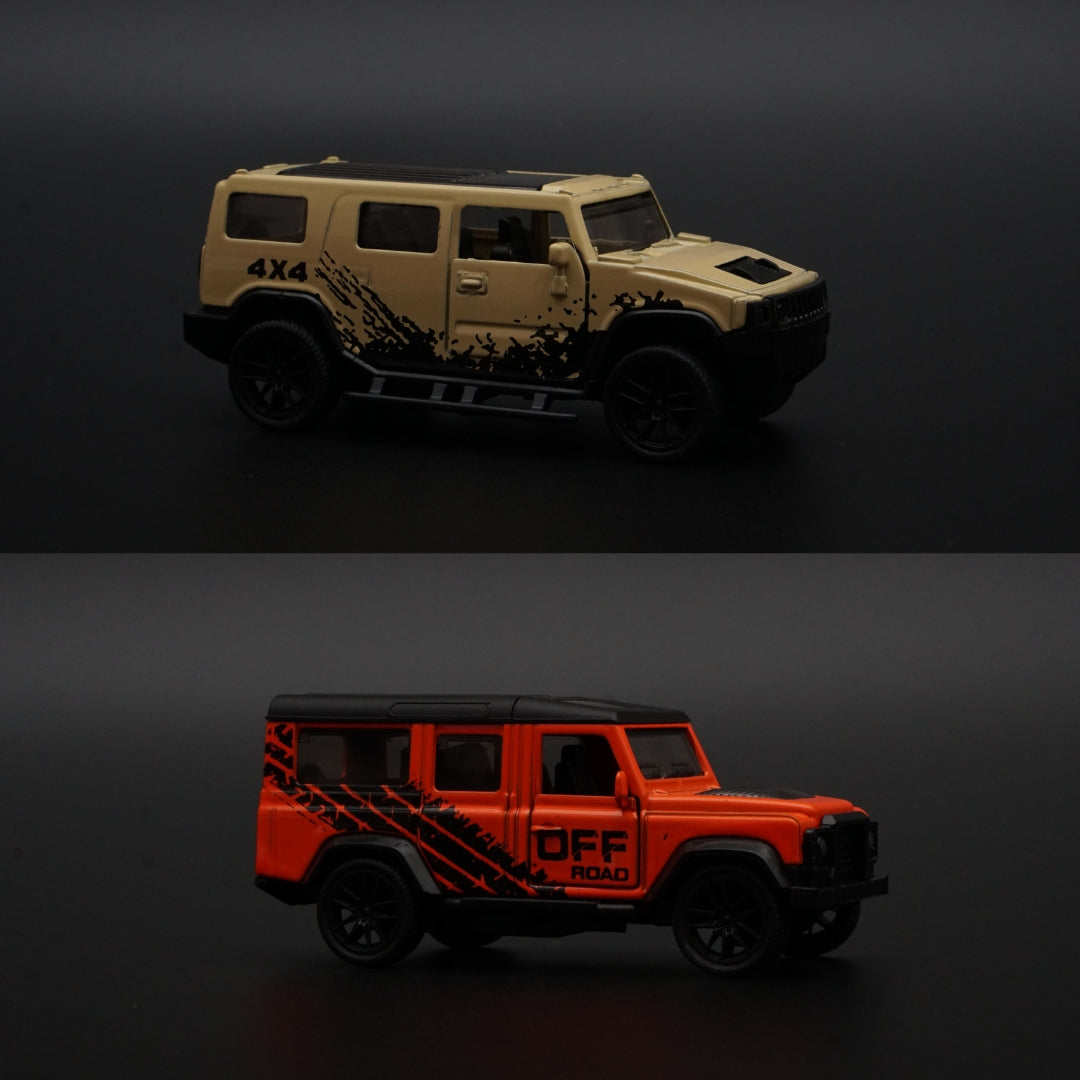 1:43 Defender , Hummer Diecast Combo -  Kunju Vandi  
