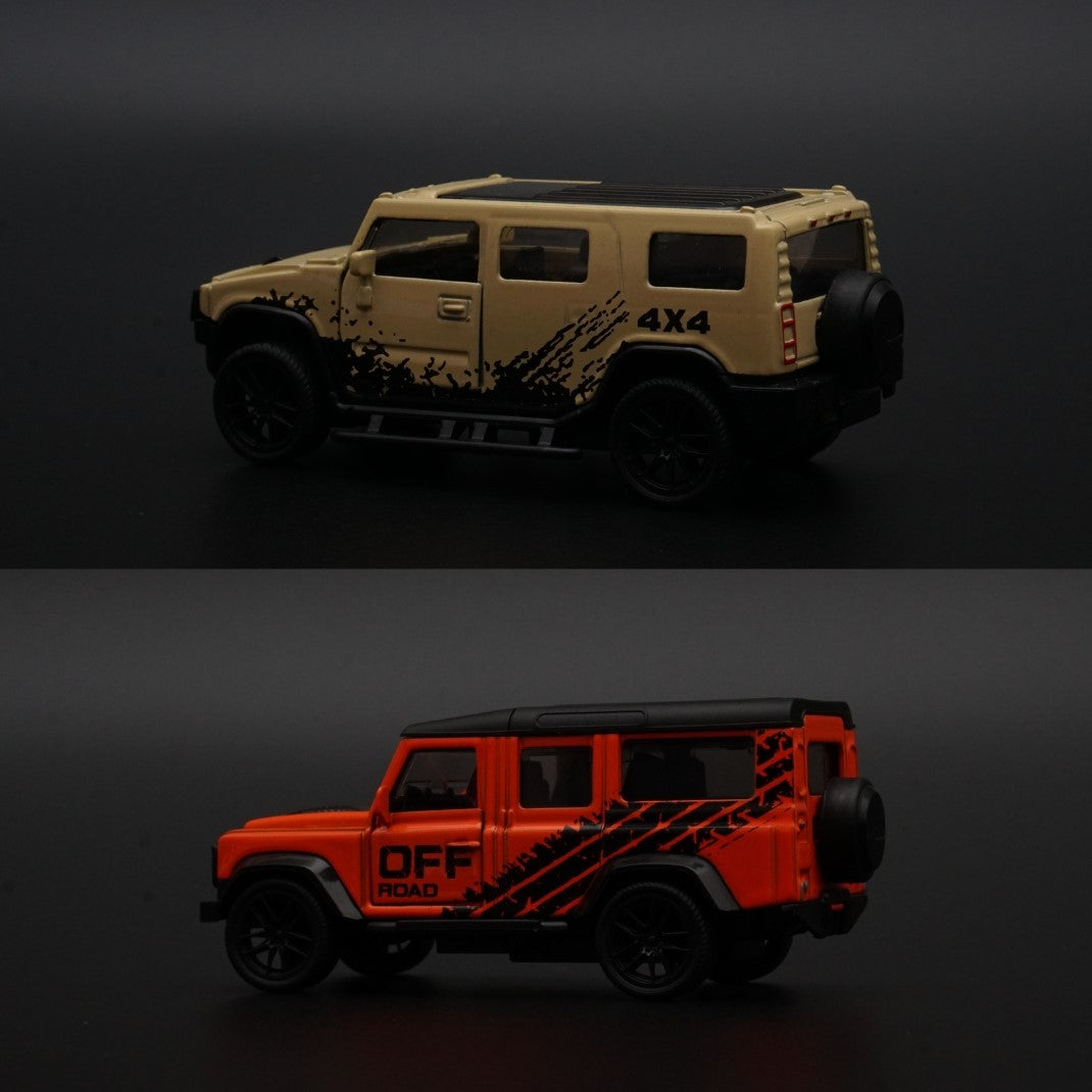 1:43 Defender , Hummer Diecast Combo -  Kunju Vandi  