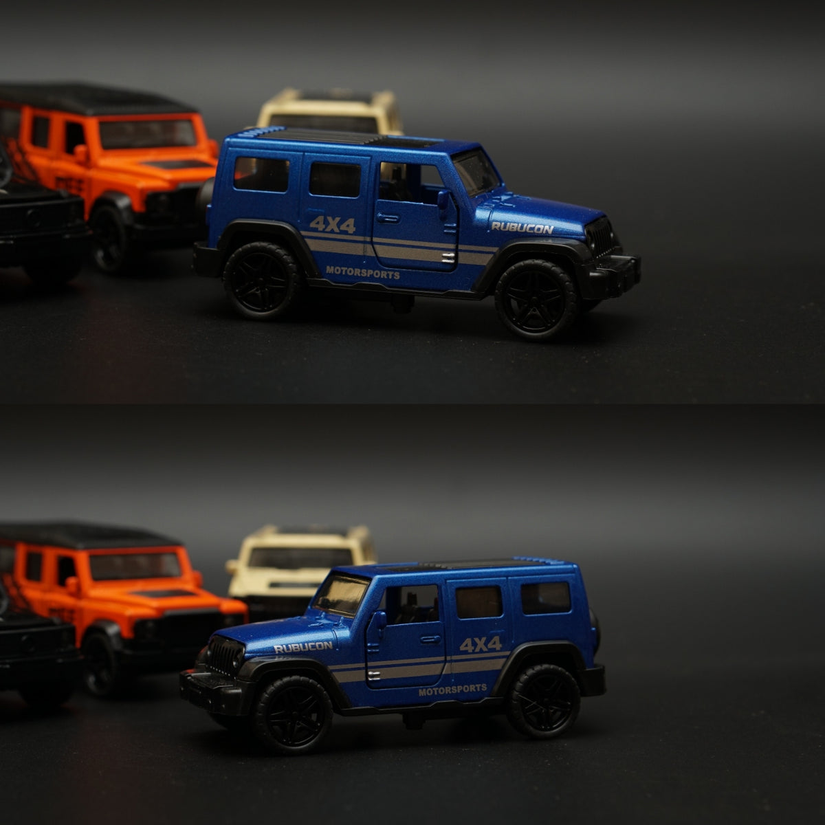1:43 Defender, Jeep, Gwagon, Hummer 4 Car Diecast Combo -  Kunju Vandi  