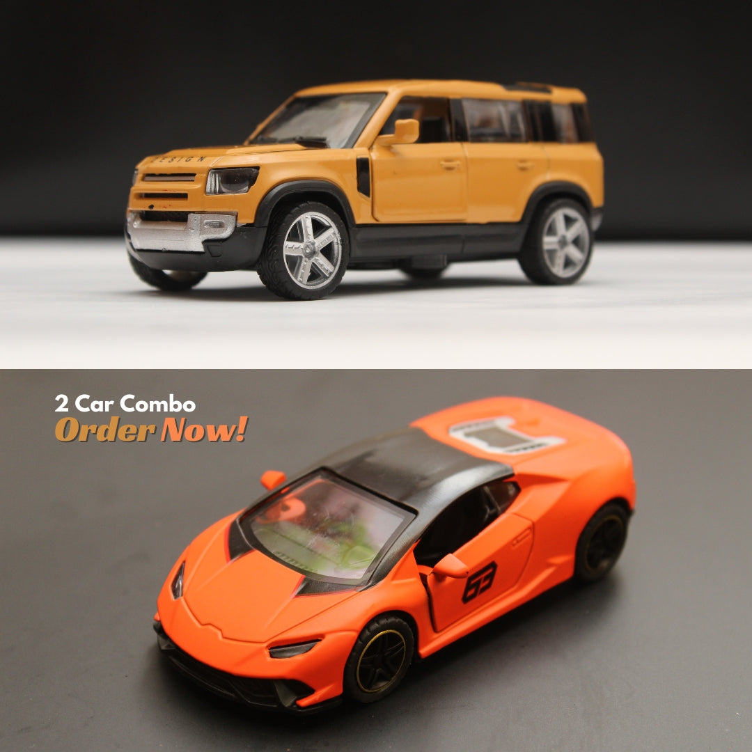 1:43 Defender , Lambo Diecast Combo -  Kunju Vandi  