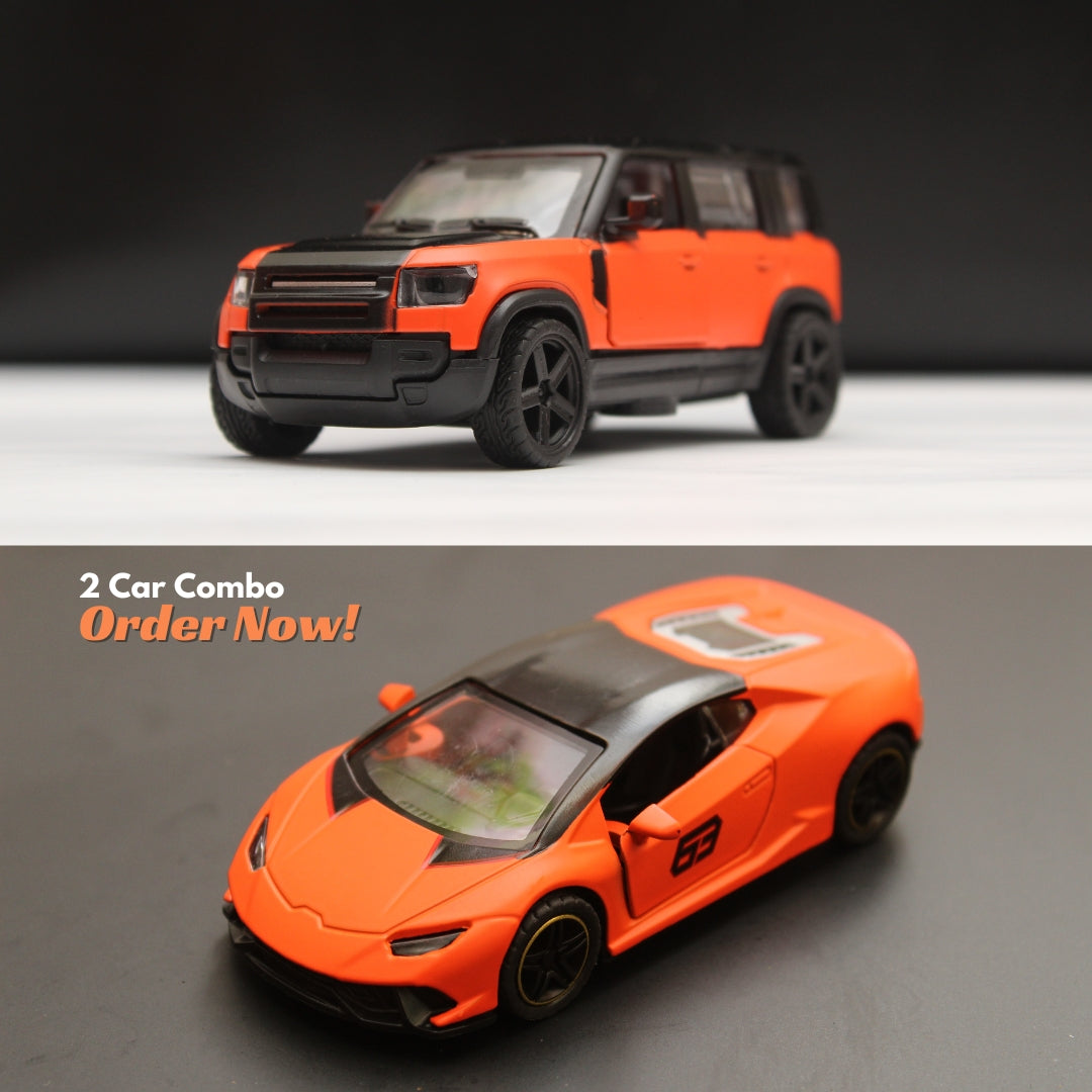 1:43 Defender , Lambo Diecast Combo -  Kunju Vandi  