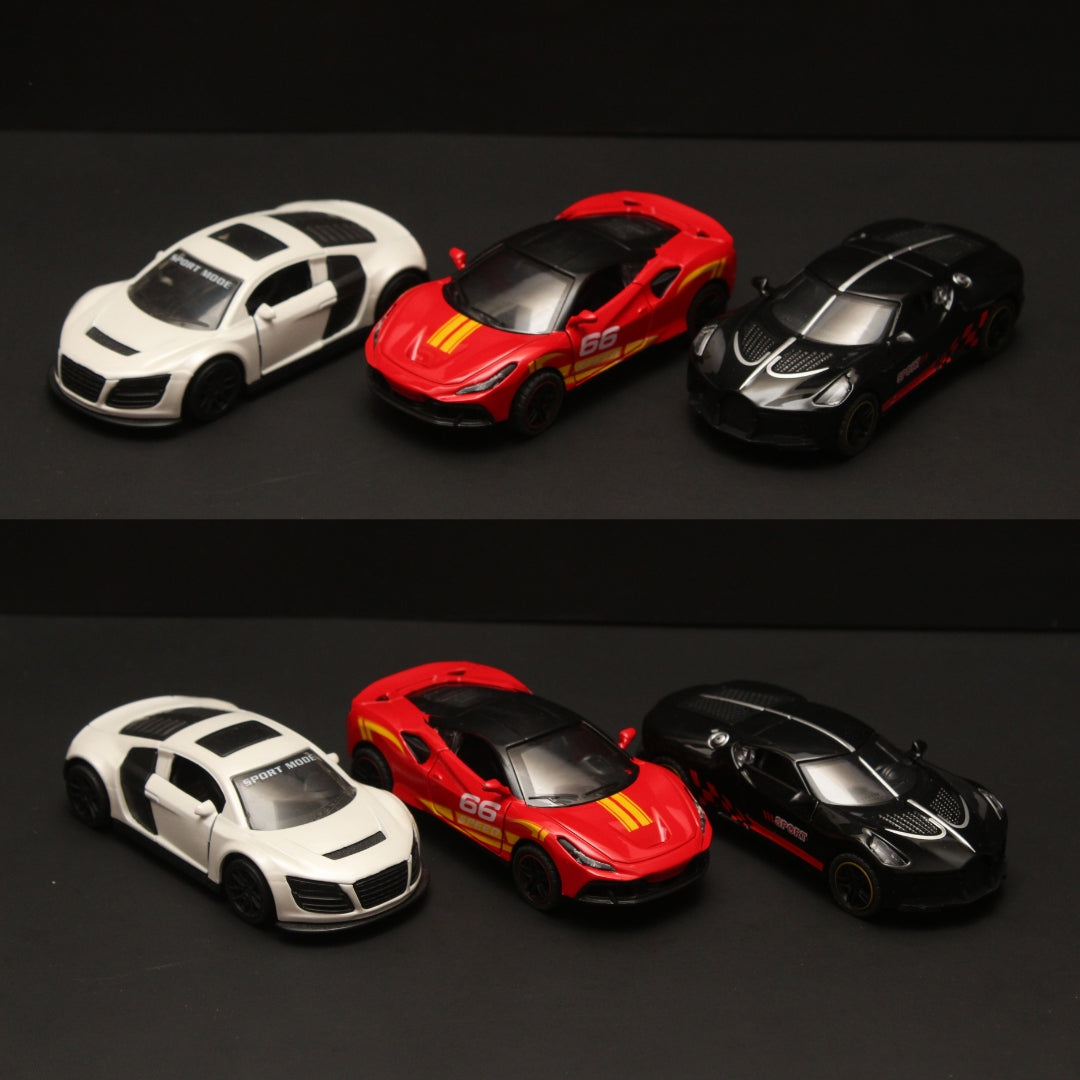 1:43 Ferrari , Bugatti , Audi Diecast Combo -  Kunju Vandi  