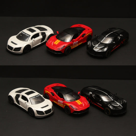 1:43 Ferrari , Bugatti , Audi Diecast Combo -  Kunju Vandi  