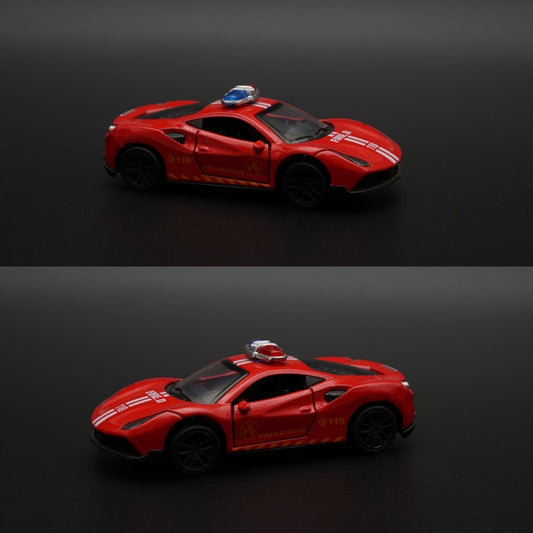 1:43 Ferrari Police Version Diecast -  Kunju Vandi  