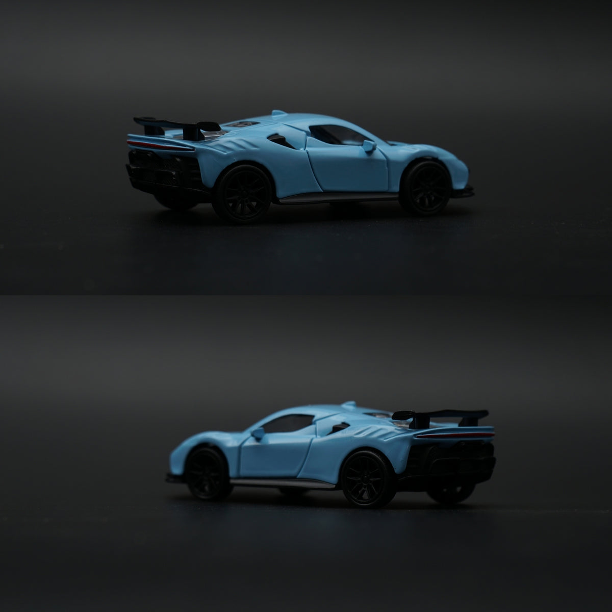 1:43 Ferrari Supercar Diecast — Baby Blue | Track-Ready Aero Edition -  Kunju Vandi  