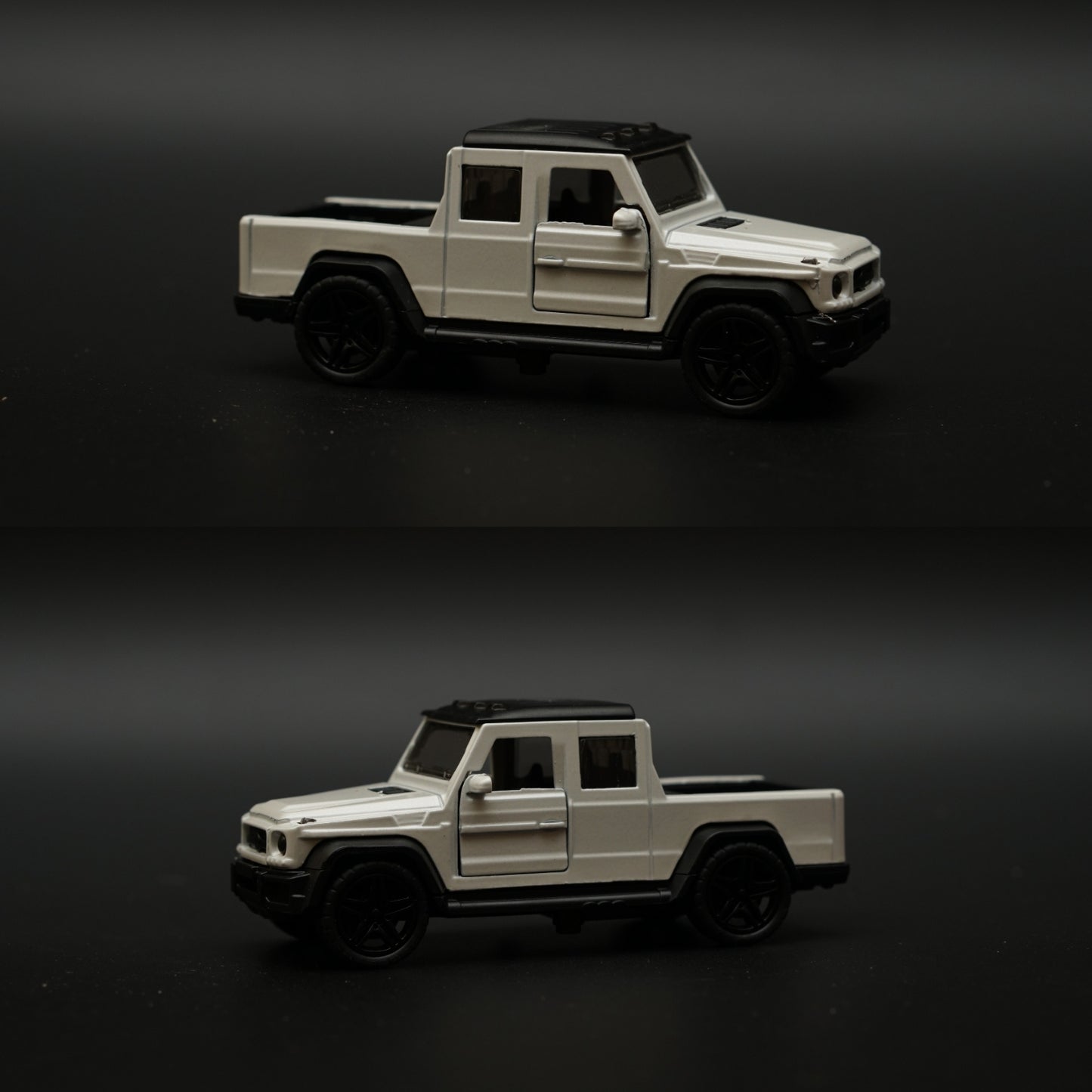 1:43 G-Class Pickup Diecast (White) -  Kunju Vandi  