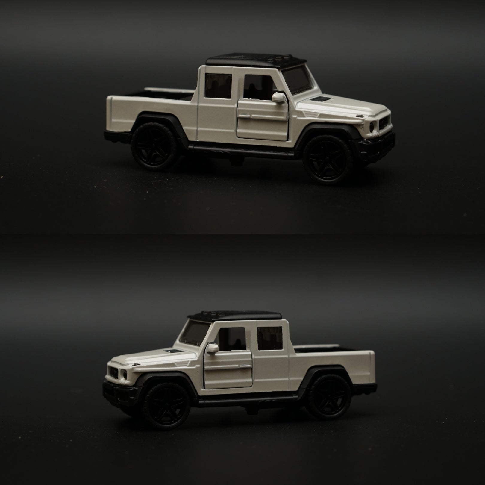 1:43 G-Class Pickup Diecast (White) -  Kunju Vandi  