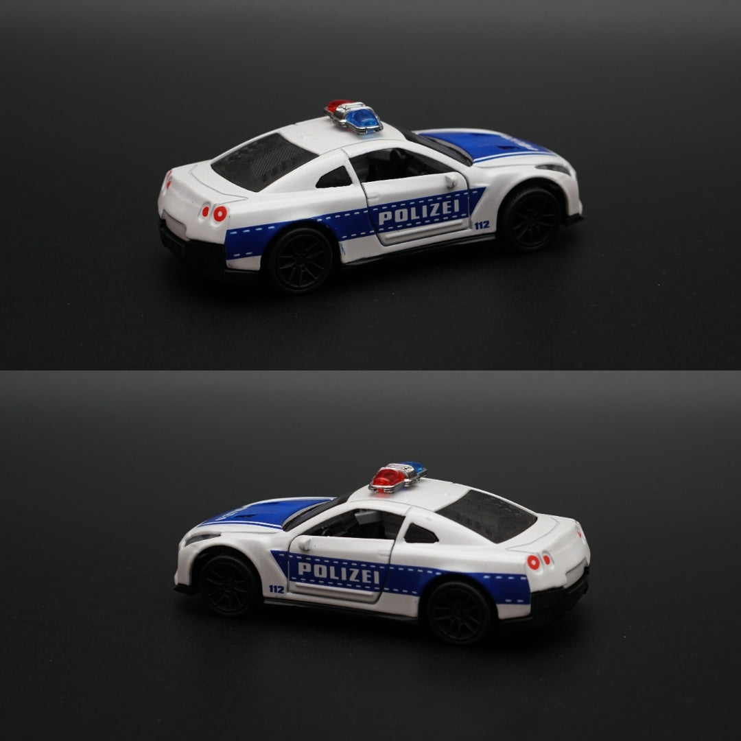 1:43 GTR Police Version Diecast -  Kunju Vandi  