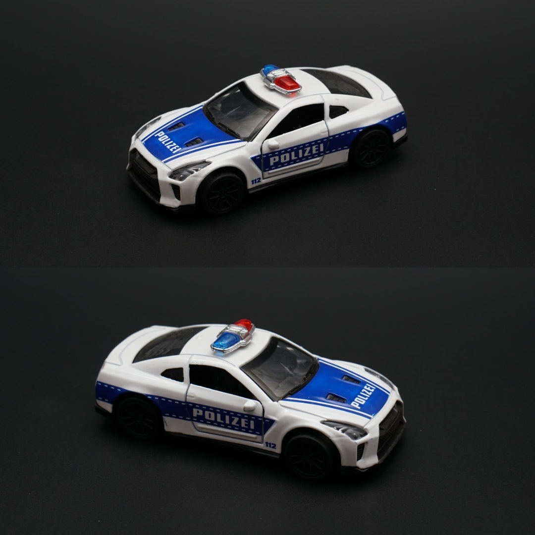 1:43 GTR Police Version Diecast -  Kunju Vandi  
