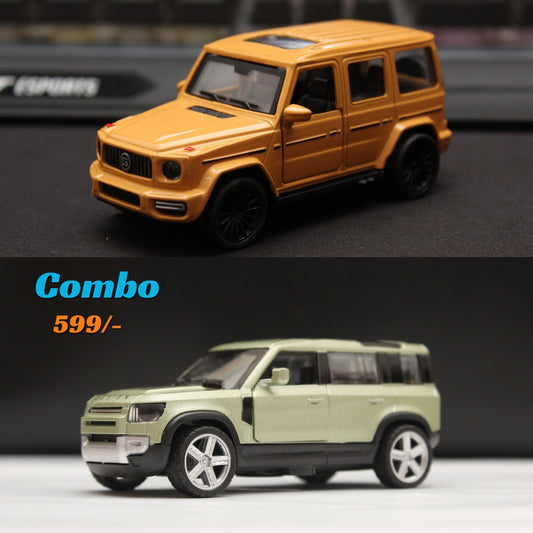 1:43 Gwagon , Defender  Diecast Combo -  Kunju Vandi  