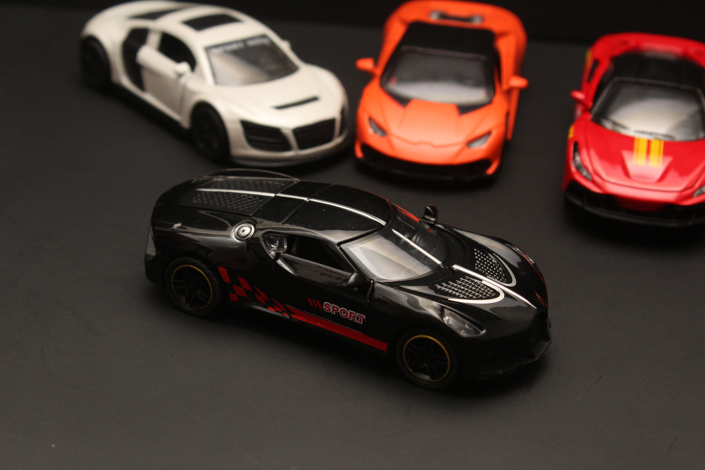 1:43 Lambo , Audi , Ferrari , Bugatti Diecast Combo -  Kunju Vandi  