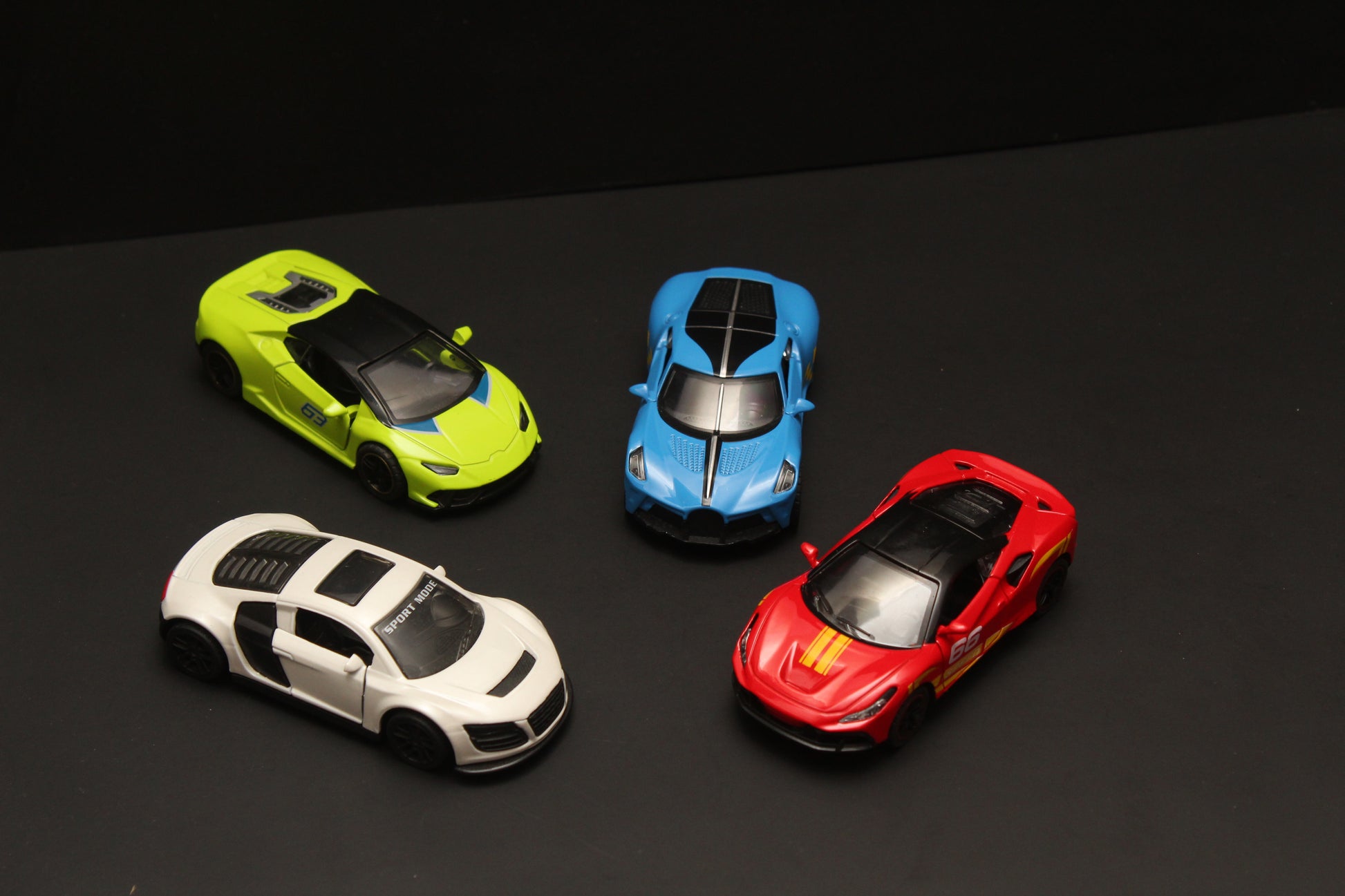 1:43 Lambo , Bugatti , Ferrari , Audi Diecast Combo -  Kunju Vandi  
