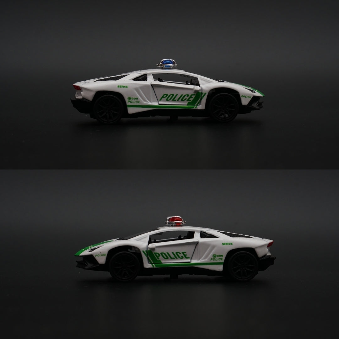 1:43 Lambo Police Version Diecast (Copy) -  Kunju Vandi  