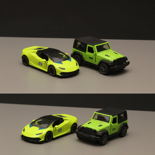 1:43 Lambo, Thar Diecast Combo -  Kunju Vandi  