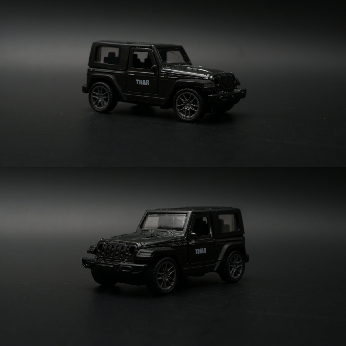 1:43 Mahindra Thar Diecast — All Black | India's Iconic Off-Roader -  Kunju Vandi