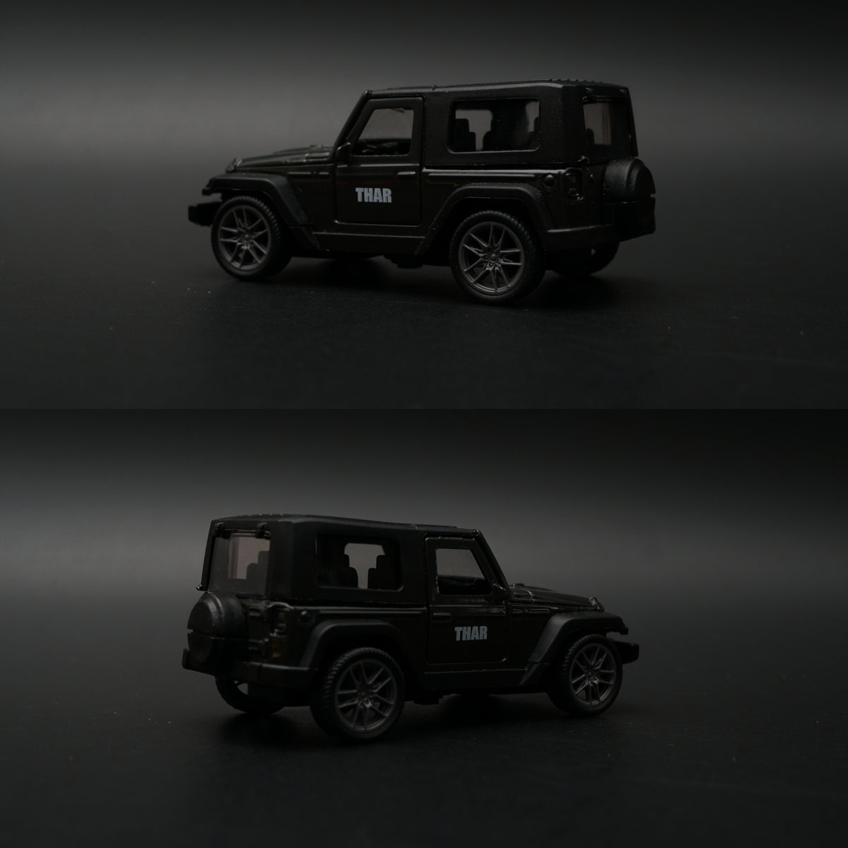 1:43 Mahindra Thar Diecast — All Black | India's Iconic Off-Roader -  Kunju Vandi