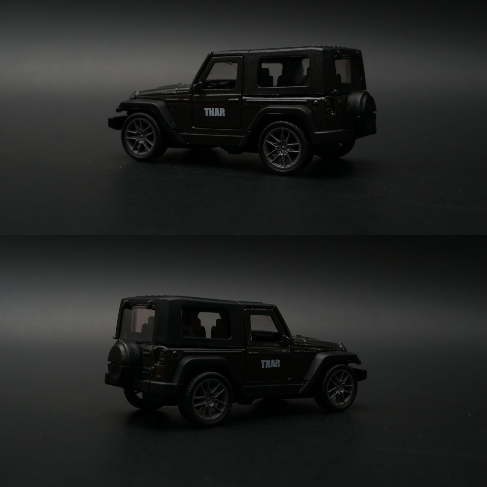 1:43 Mahindra Thar Diecast — All Black | India's Iconic Off-Roader -  Kunju Vandi