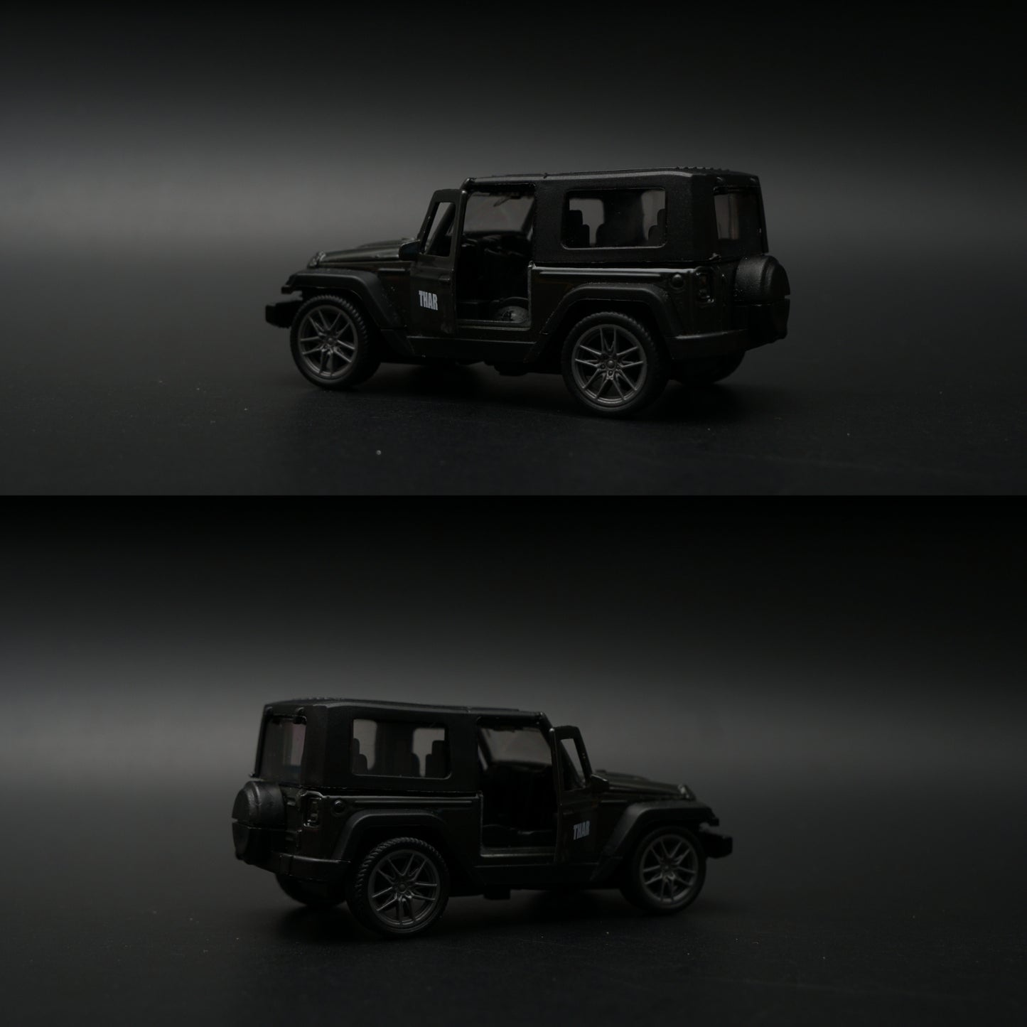 1:43 Mahindra Thar Diecast — All Black | India's Iconic Off-Roader -  Kunju Vandi