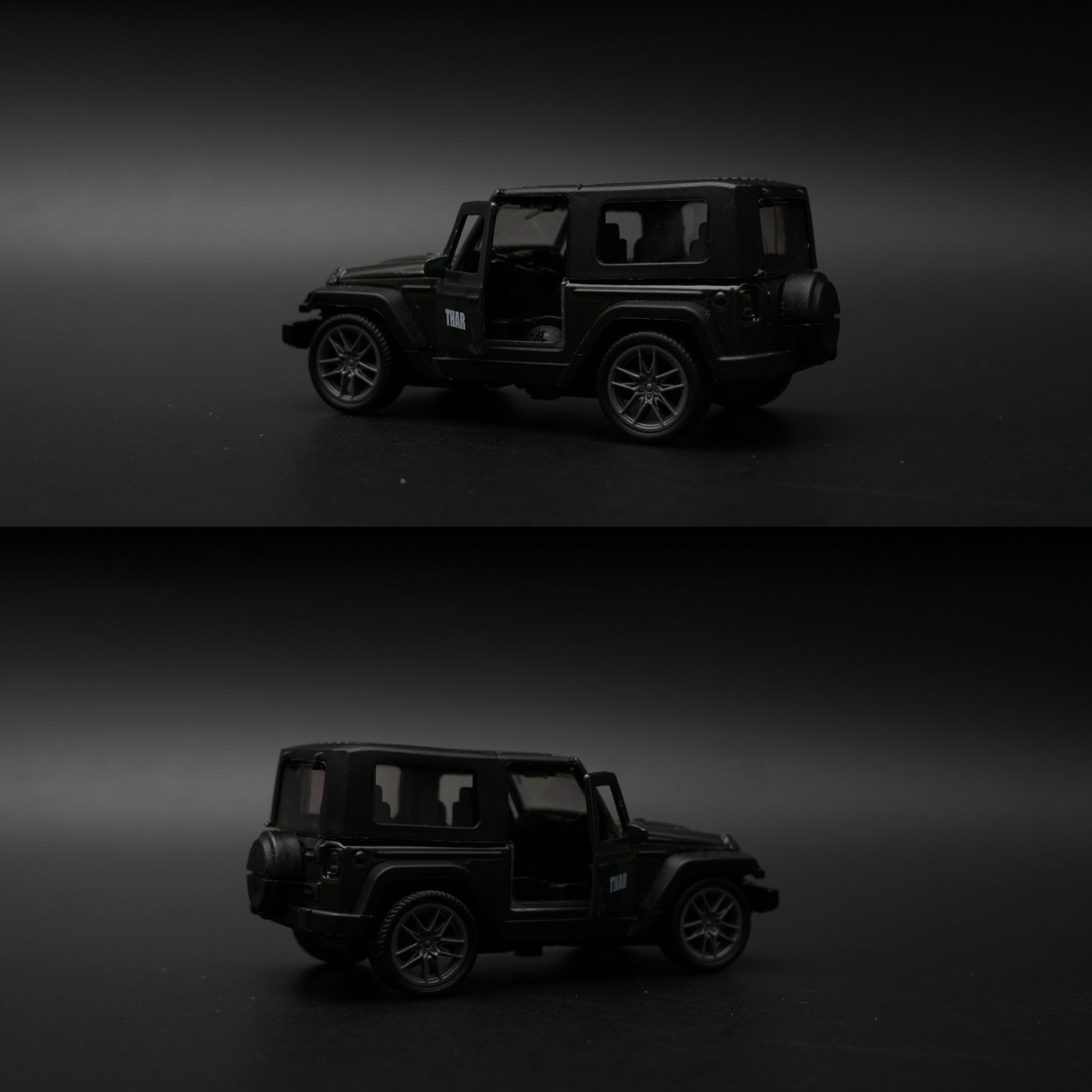 1:43 Mahindra Thar Diecast — All Black | India's Iconic Off-Roader -  Kunju Vandi