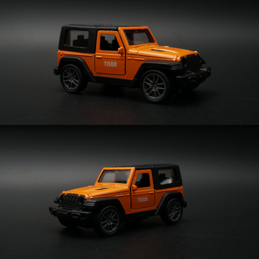 1:43 Mahindra Thar Diecast — Bold Orange | India's Iconic Off-Roader -  Kunju Vandi