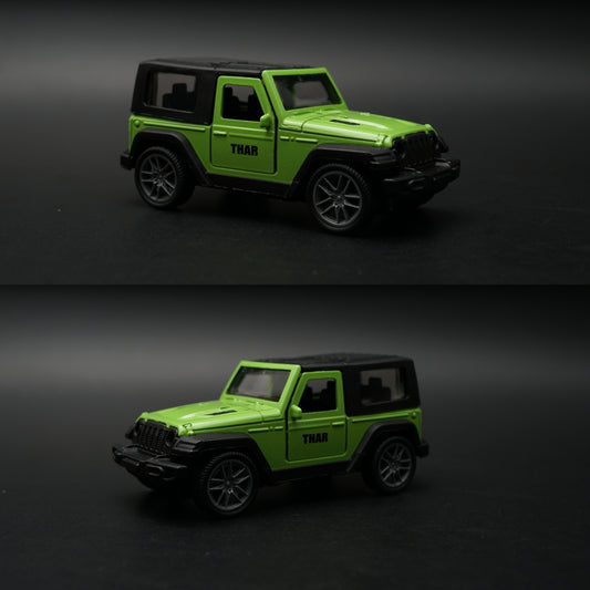 1:43 Mahindra Thar Diecast — Vibrant Green | India's Iconic Off-Roader -  Kunju Vandi