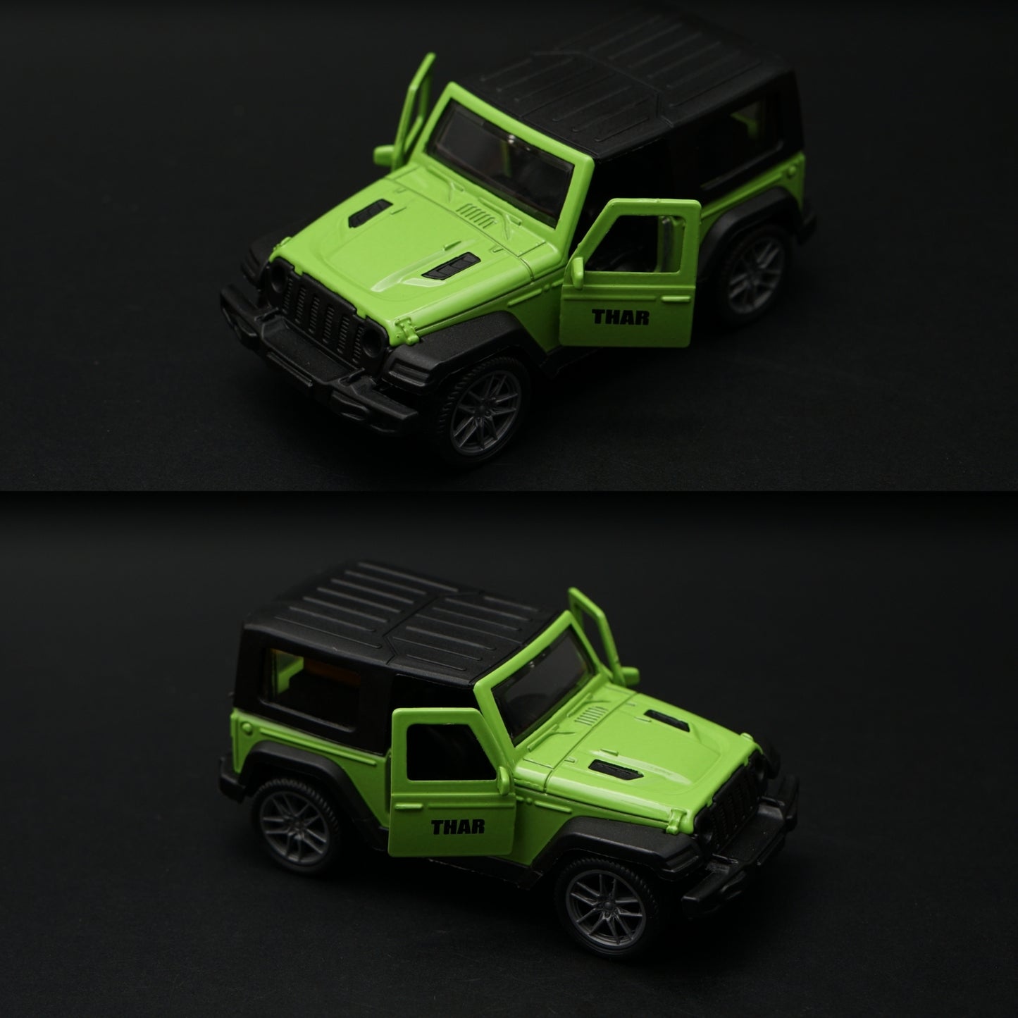 1:43 Mahindra Thar Diecast — Vibrant Green | India's Iconic Off-Roader -  Kunju Vandi