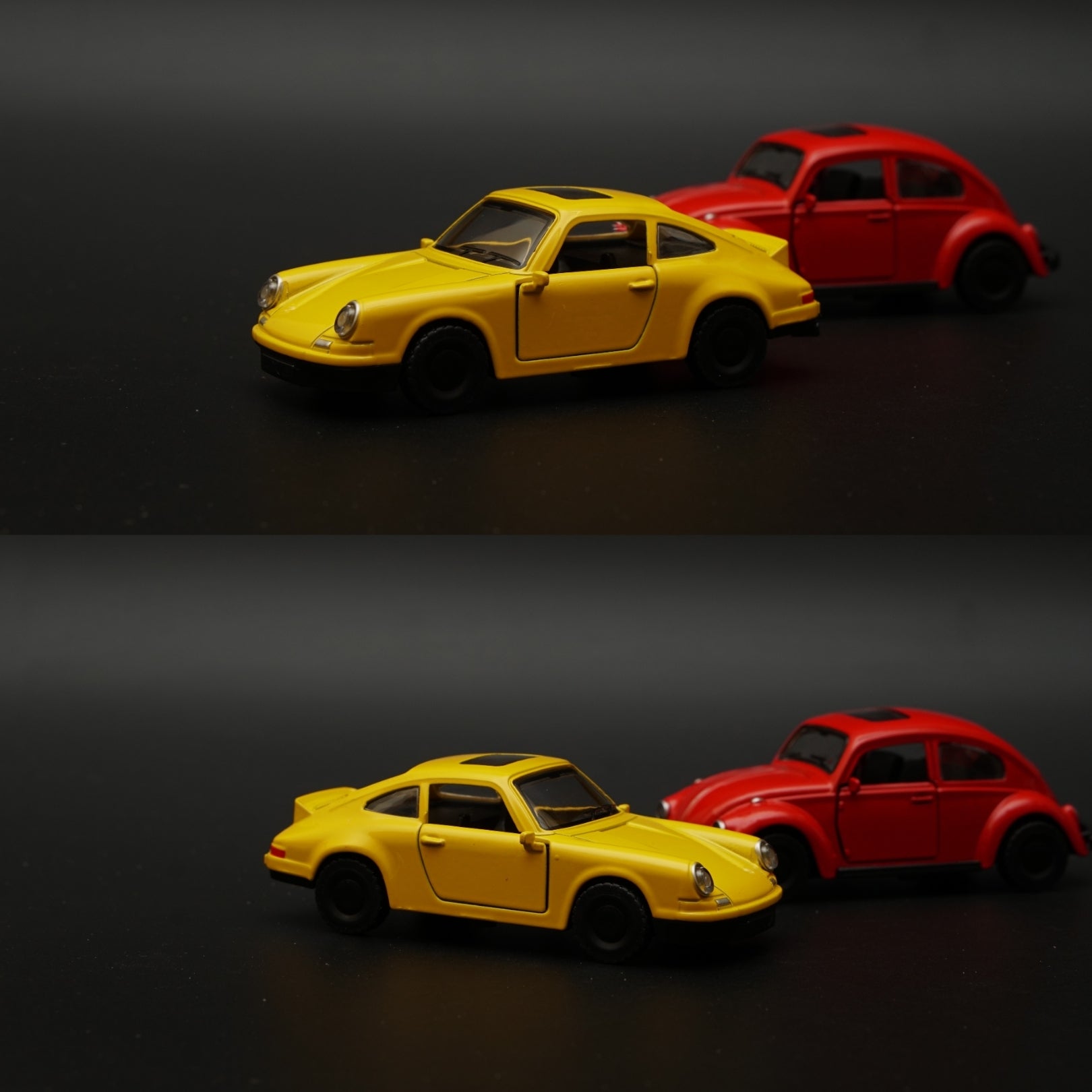 1:43 Porsche, Beetle Diecast Combo (Yellow, Red) -  Kunju Vandi  