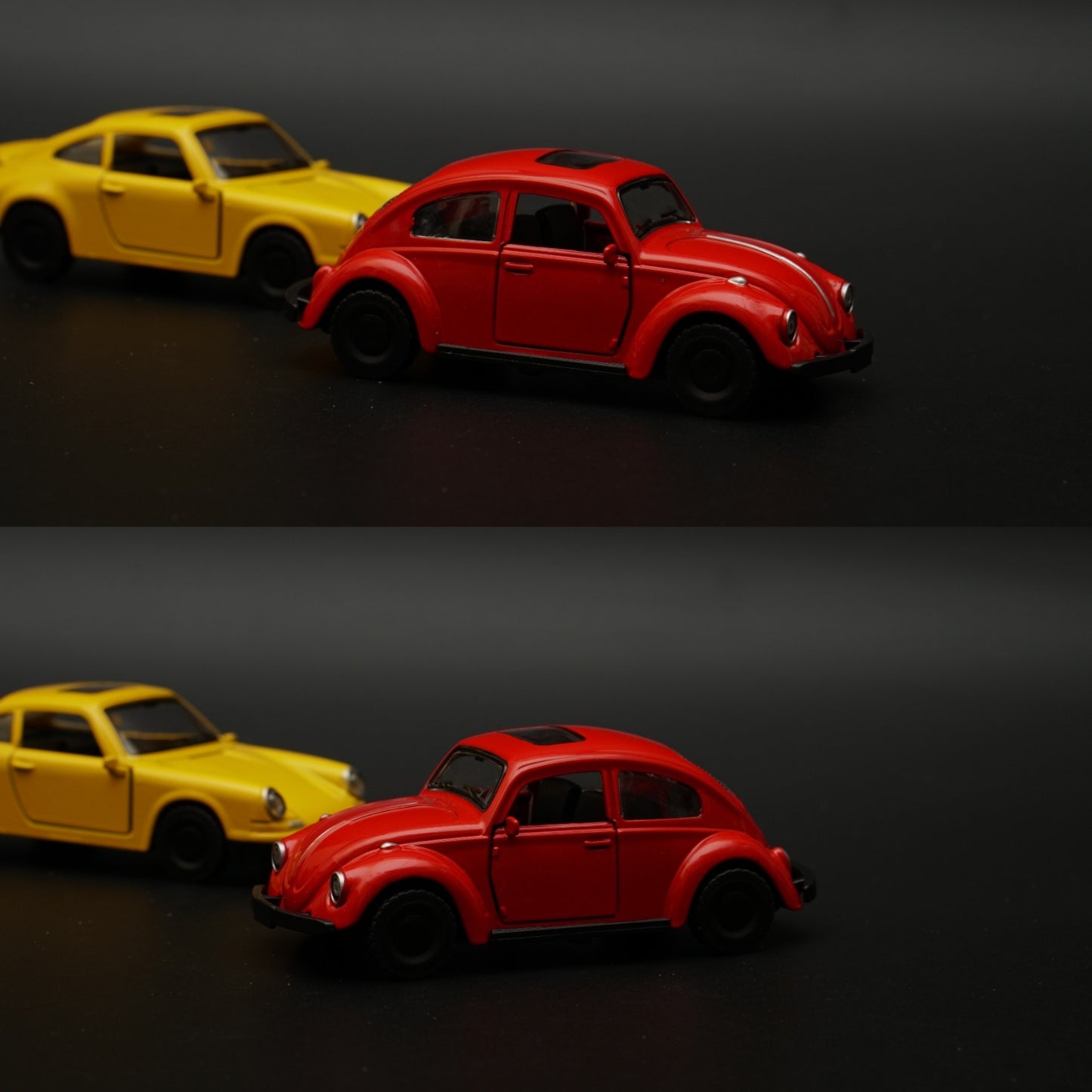 1:43 Porsche, Beetle Diecast Combo (Yellow, Red) -  Kunju Vandi  